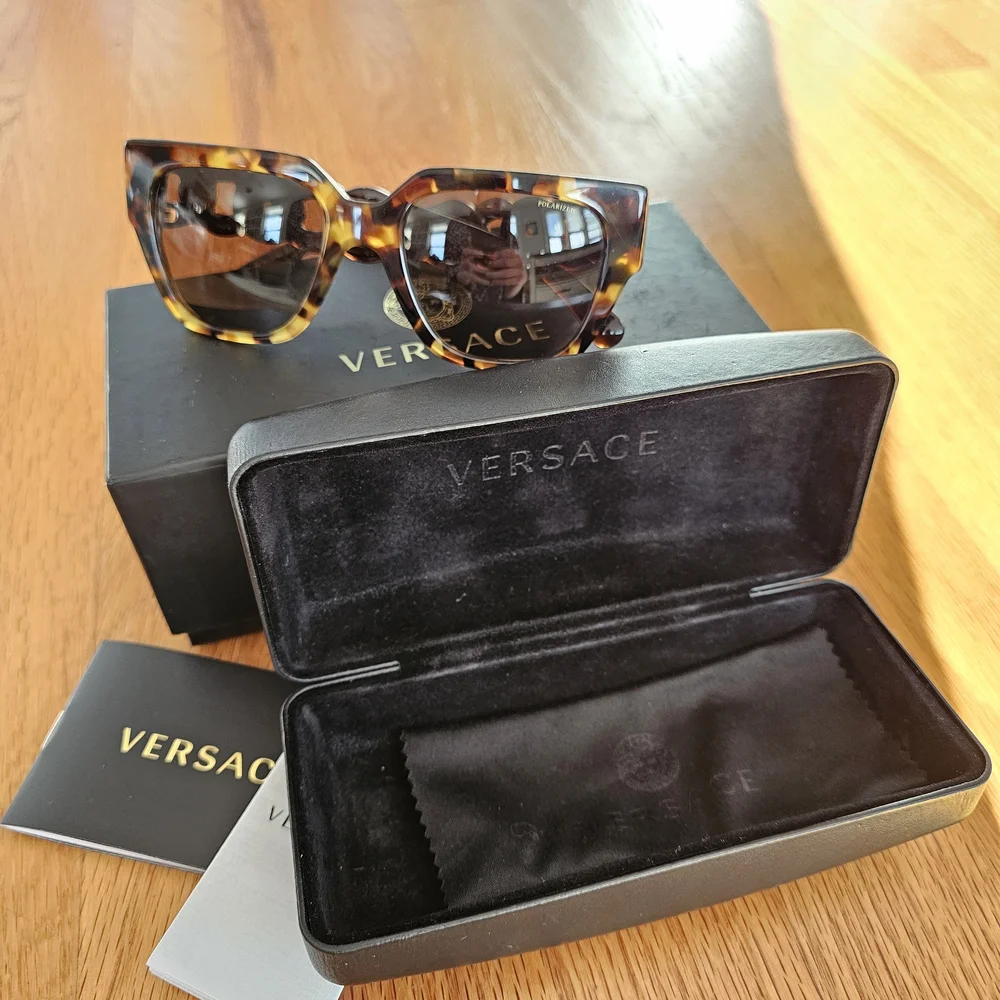 Versace Tortoise Shell Sunglasses - Picture 3 of 9